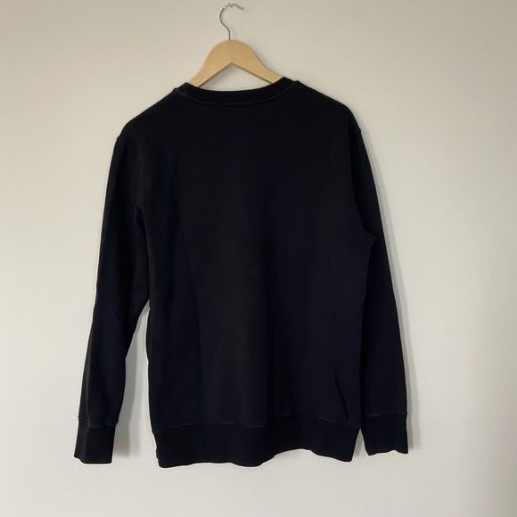 Karl Lagerfeld Paris Black Circle Logo Sweatshirt Jumper UK Size Medium Cotton - Picture 5 of 12